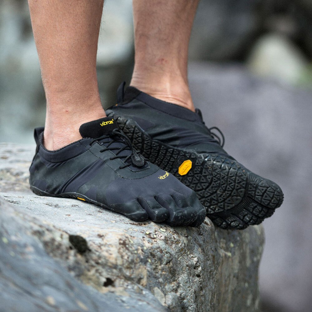 Vibram Five Fingers Mens V-Alpha - Hiking Shoes Black - YPN912750